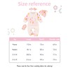 RCPATERN born Baby Girl Clothes Letter Print Romper Jumpsuits 4Pcs