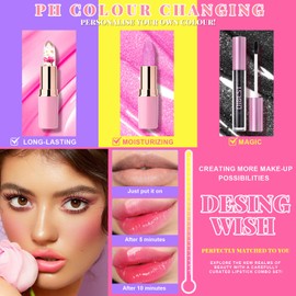 Desing Wish Lipstick Set of 3 Colour Changing Lipstick Lip Balm