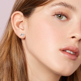 Laimons Children’s Stud Earrings, Girls' Jewellery, Unicorn, 925 Polished Sterling Silver