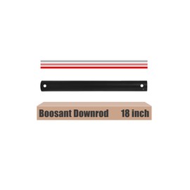 BOOSANT 18 INCH Ceiling Fan Downrod With Extended Wires,Extension Rod Only Ceiling Fans Compatible, Not Threaded(Black)
