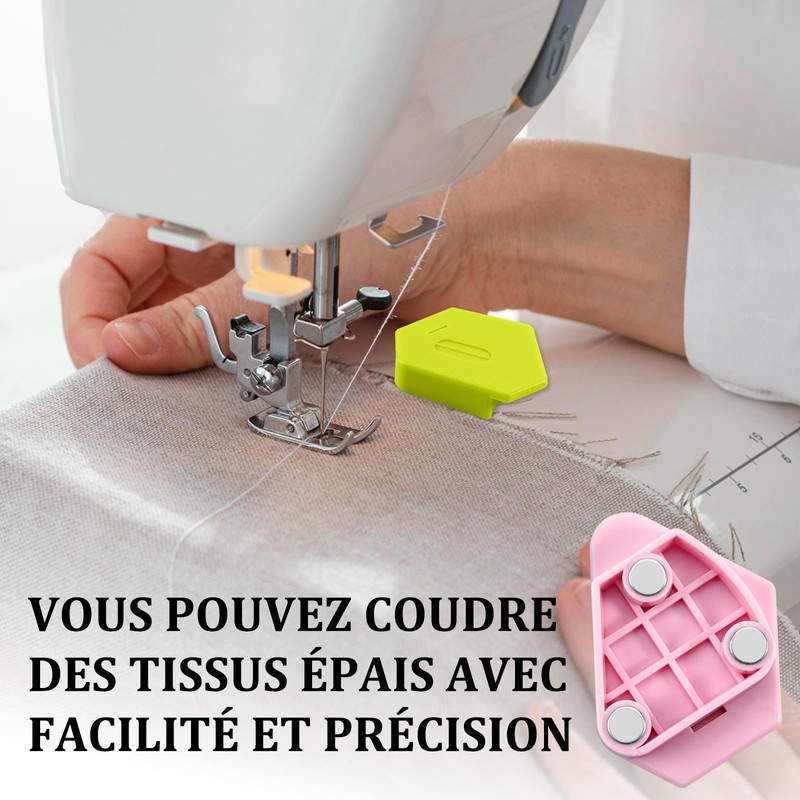Pack of 4 Magnetic Seam Guide, Removable Magnetic Seam Guide,