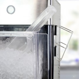 Darware Ice Maker Scoop w/Holder (2-Piece Set); Scooper Accessory for Counter Top Ice Makers and Machines