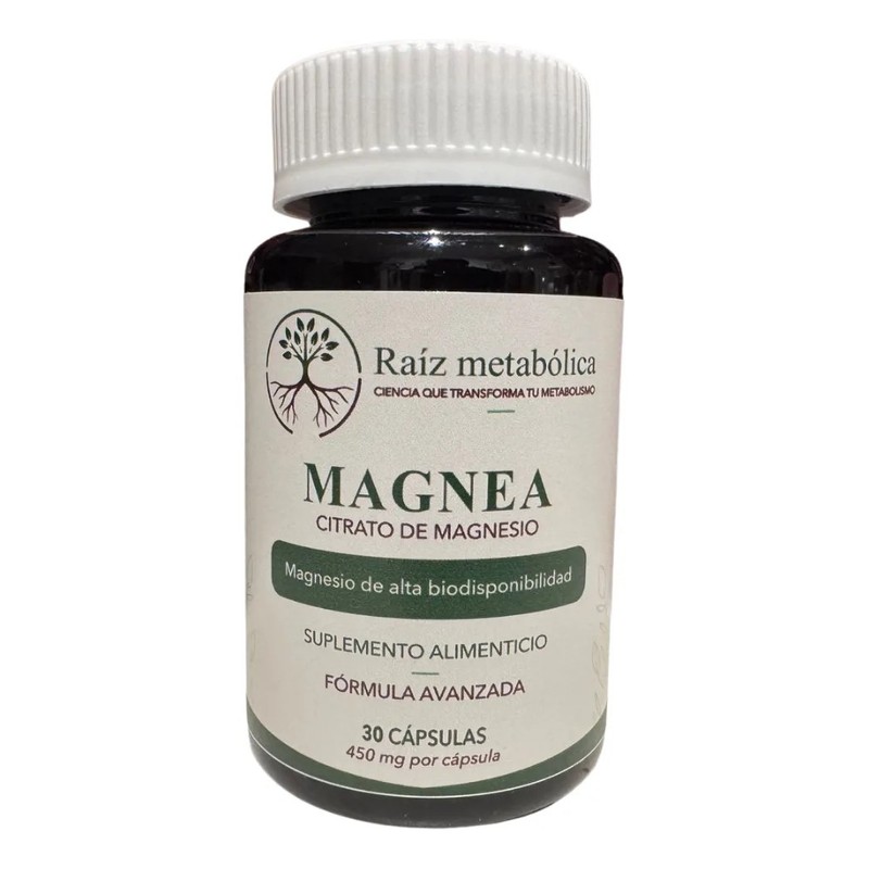 Magnea Citrato De Magnesio 450mg 30 Cápsulas