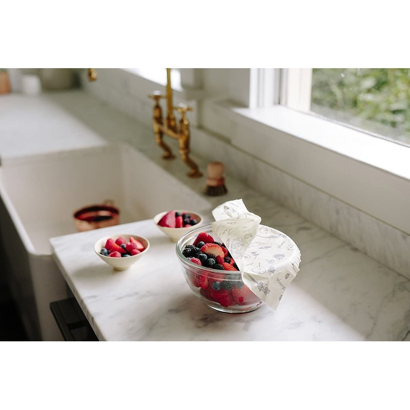 Abeego, The Original Beeswax Food Storage Wrap - Set of