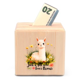 BJDAMAI Llama Piggy Bank Money Bank Coin Bank, Gifts for Teens Teenage Girls Kids Age 6 7 8 9 10 11 12, Llama Lovers Themed Stuff Accessories Items Things Home Room Decor Merchandise!