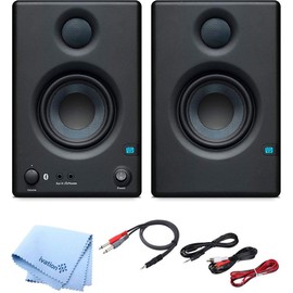 PreSonus Pair of Eris E3.5 3.5" 2-Way 25W Nearfield Bluetooth Studio Monitors with and Pro Cable Kit
