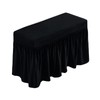 NICEEC Spandex Stretch Piano Bench Cover with Skirt Removable Ottoman