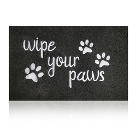 HLFMVWE Welcome Mat for Front Door Wipe Your Paws Doormat Rubber Non Slip Backing Funny Doormat Black Indoor Outdoor Rug Absorb Moisture Resist Dirt Mat for Entryway Front Door Porch Mat