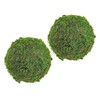 BIUDECO 2pcs Artificial Decor Artificial Mossy Balls Wedding Mossy Ball