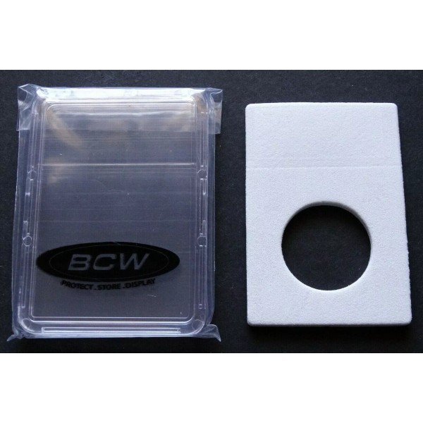 BCW (1) BCW Small Dollar Coin Display Slab With Foam