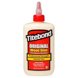 Titebond - Pegamento de madera original 5063, estándar de la industria para carpintería, reparación/montaje de muebles, construcción, reparación o modelado del hogar, 8 onzas