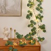 Waipfaru Christmas Decoration Indoor - 6FT Eucalyptus Garland with Timer,