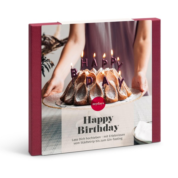 mydays Happy Birthday Gift Box for 1-2 People, Free Experience
