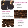 Vinmdonm P1B30 Ombre Brown Human Hair Bundles Highlight Body Wave