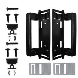 SURPOUF 3316882900 RV Refrigerator Door Handle Latch Holder Grip Black (2-Pack) Fits for Dometic Series of Refrigerator Replacement Parts DM2672, DM2682, DM2872, DM2882