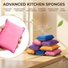 MAQIHAN 8 Pack Microfiber Sponge Kitchen - Dish Scrubber Sponge