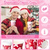 120 Pack Christmas Disposable Cups with Lid 12oz Hot Drink,