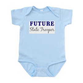CafePress Future State Trooper Infant Bodysuit Cute Infant Bodysuit Baby Romper Sky Blue