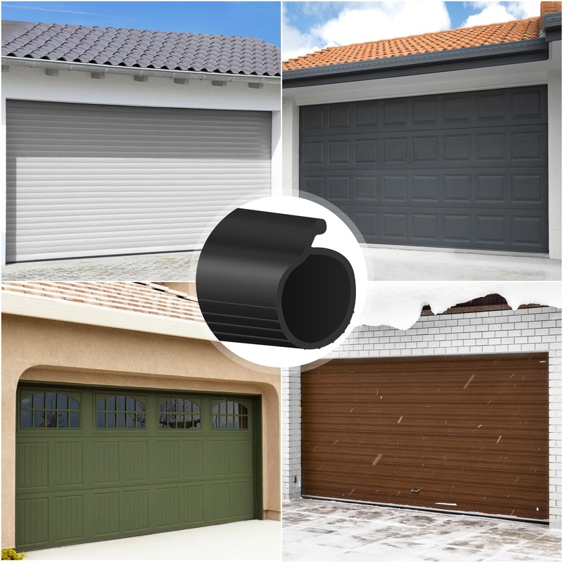 ToLanbbt 20FT Garage Door Seals Bottom Rubber 0.19" P Bulb