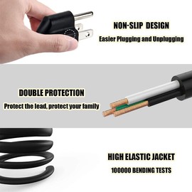 Marg AC Power Cord Outlet Socket Cable Plug Lead for LG Electronics PF85K PF85U PF85U-JE DLP LED Mini Beam TV Master Projector HDTV Smart Full HD, PF87K Wi-Fi Direct Mini Beam Projector