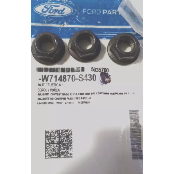 Ford Manifold Nut W714870-S430 Qty. 3 (L-9016)