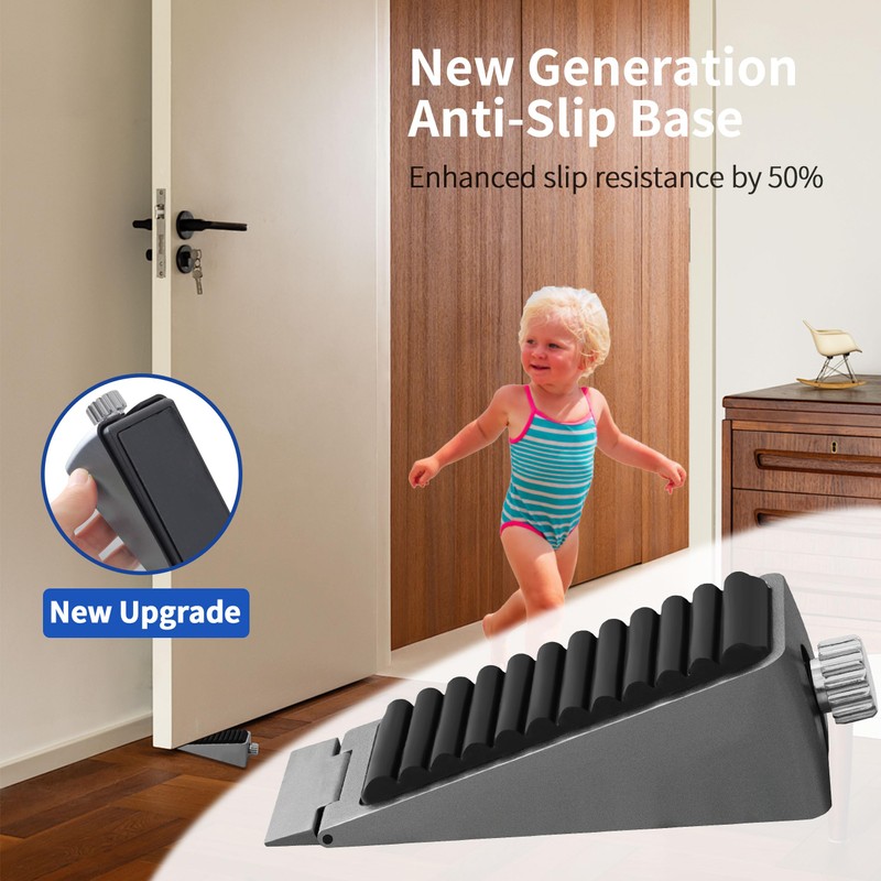 Strongest Adjustable Door Stoppers - Techoln Large Door Stoppers for