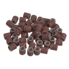 HARFINGTON 50pcs Sanding Drums 3/8 Inch Mini Sanding Sleeves 120 Grit Sanding Bands for Drum Sander Rotary Tools