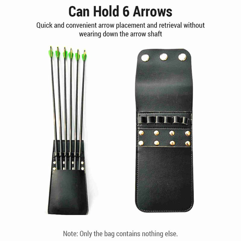 Quiver Arrow Bag Retro Metal Snap Buckle Design Leather Microfiber