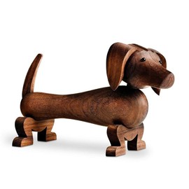 Rosendahl Daschund Wooden Dog Walnut