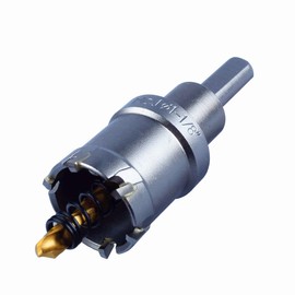 McJ Tools 1-1/8" TCT Hole Saw Long Tungsten Carbide Tipped Hole Saw Set, Hole Cutter Heavy Duty for Stainless Steel | Pilot Drill bit for Stainless Steel, Iron, Aluminum, Alloy