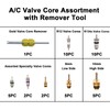 Easily 4 Set Car A/C Valve Core R134a Kit, 9