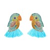 Parrot Tassel Earrings, Colorful Parrot Dangle Earrings for Women, Bohemian