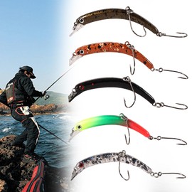 Pack of 5 trout baits, 6.5 cm, 4 g, trout wobbler, trout fishing accessories, minnow baits kit wobbler crankbaits, artificial bait with hook, suitable for salt water and freshwater