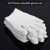 SATINIOR 120 Pieces Cotton Gloves Large Size for Men Women