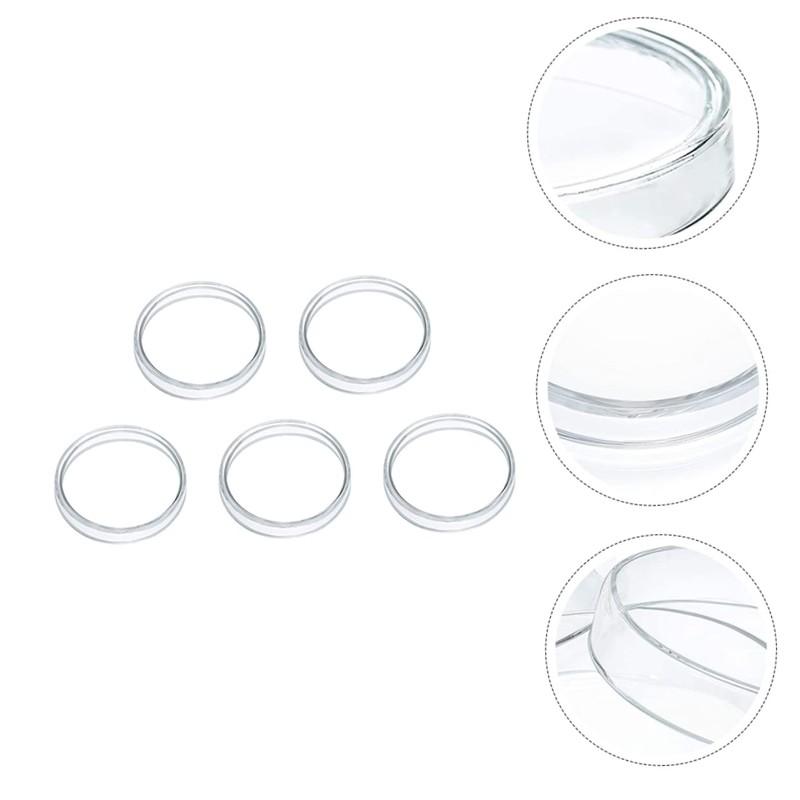 KICHOUSE Glass Design Petri Dishes Flat Bottom 100mm High Borosilicate