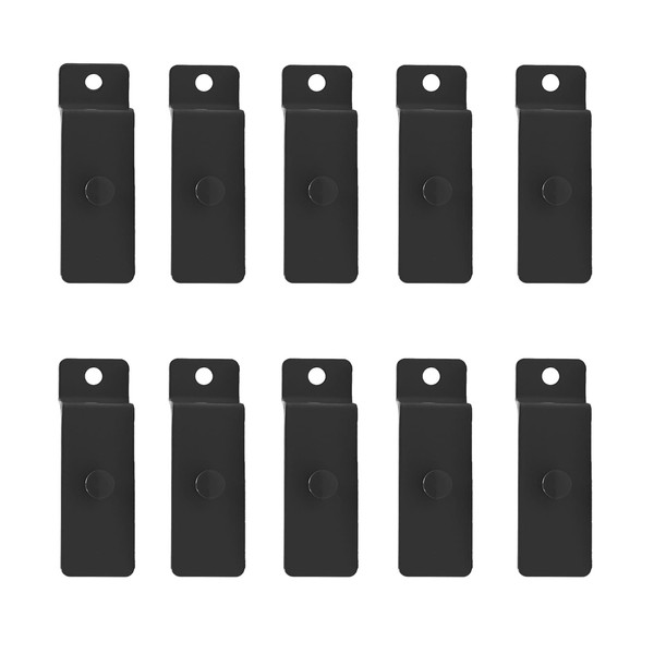 Yuqim 10 Pcs Metal Slatwall Utility Hooks Notch Picture Display