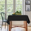 Namvo Black Cotton Polyester Square Table Cloth Cover For Dining
