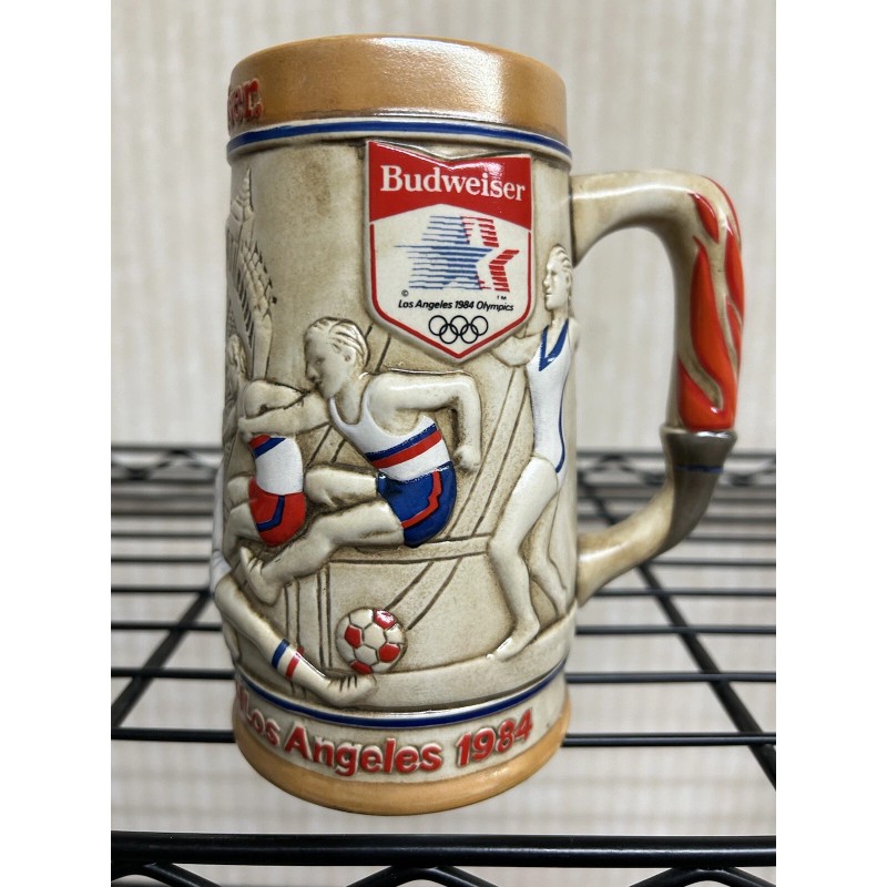 Ceramarte Budweiser Los Angeles 1984 23rd Olympics Commemorative Collector's Stein