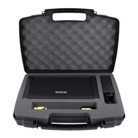 CASEMATIX Travel Case Compatible with Epson WF-100 and WF-110 Wireless Mobile Printer, Ink Cartridges, Power Adapter, Cables