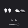 2 Pairs Eyeglass Nose Pads Sunglasses Eyewear Pieces Silicone and
