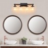Feohak 4-Light Bathroom Vanity Light, Farmhouse Bathroom Fixtures Over Mirror,