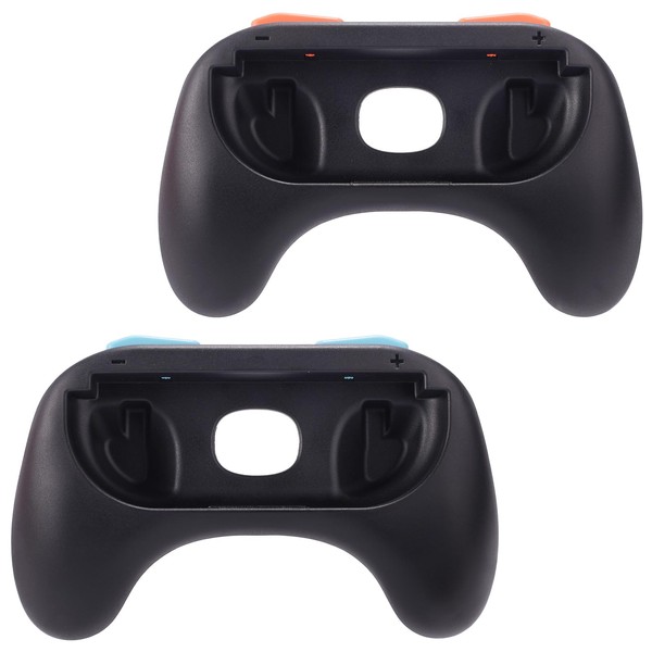 Lyreh Black Grips for Switch 2 Joy-Con, Ergonomic Anti-Slip Handle