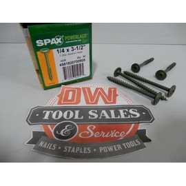 Spax Screws Made in USA 1/4" x 3 1/2" Washer Head Star Drive Exterior