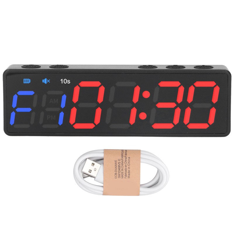 Gym Timer Portable Workout Interval Timer Fitness Clock Large Digital