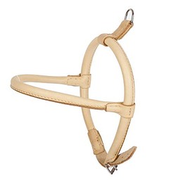 Dingo 10677 Round Leather Harness for Dogs Chow Diameter 1.2 cm Size L Natural