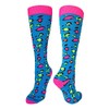 Exotic Leopard Over the Calf Socks (Neon Leopard, Medium)