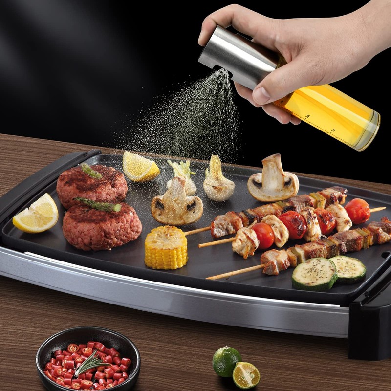 NORBASE Oil Sprayer for Cooking, 2 Pack Upgraded Olive Oil