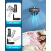 AICase Stand Fan,Folding Portable Telescopic Floor/USB Desk Fan with 7200mAh