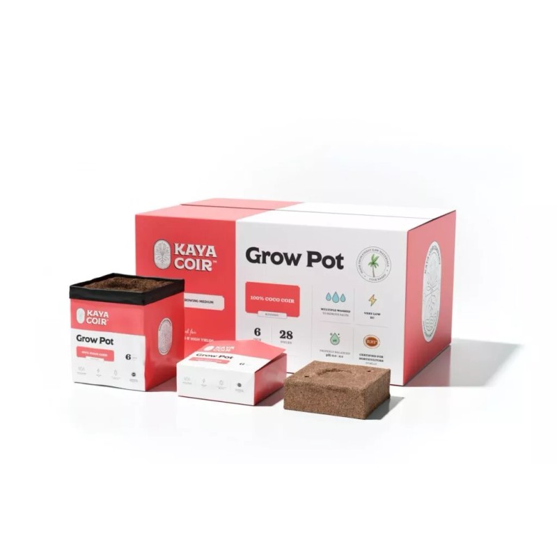 Kaya Premium Compressed 2-GALLON COCO COIR BRICK Potting Medium 6"x6"