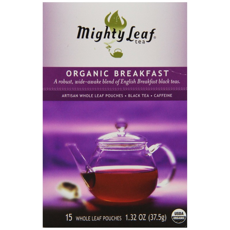 Mighty Leaf Whole Leaf Organic Breakfast Tea, 15 Tea Bags